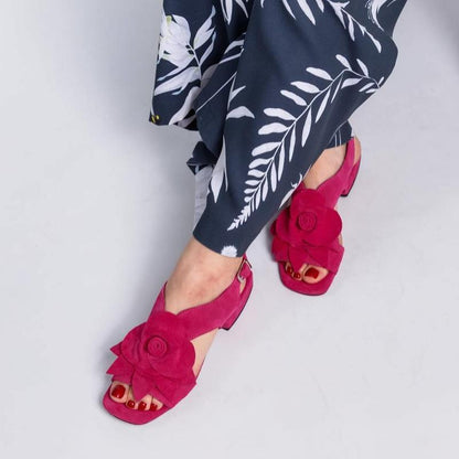 Women's Elegant Floral Flat Sandals