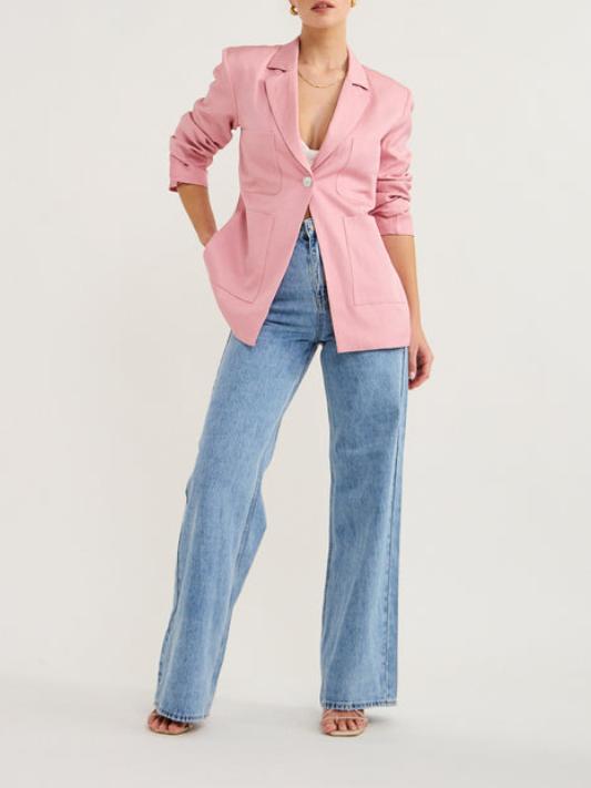 The Marlowe Blazer In Pink