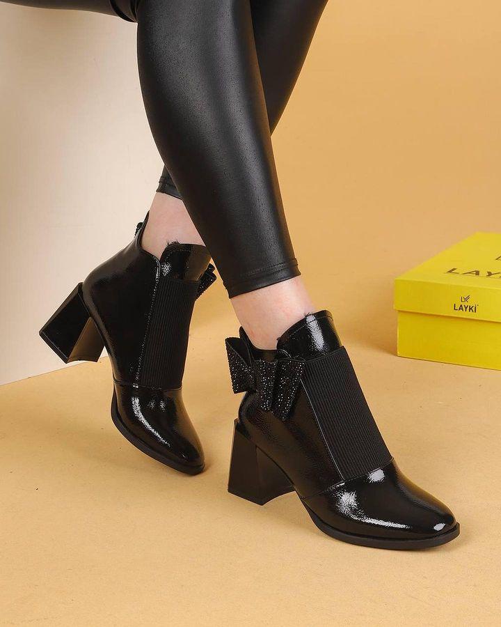 Rogan Leather Stone Heel Boots