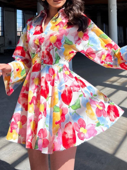 Spring Floral Sunday Mini Dress