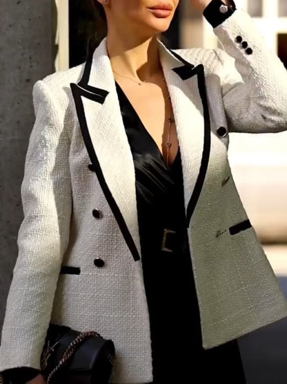 White Double Breasted Jacket