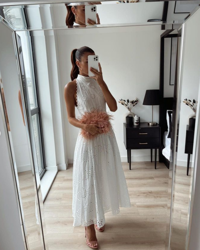 White Lace Stunning Maxi Dress